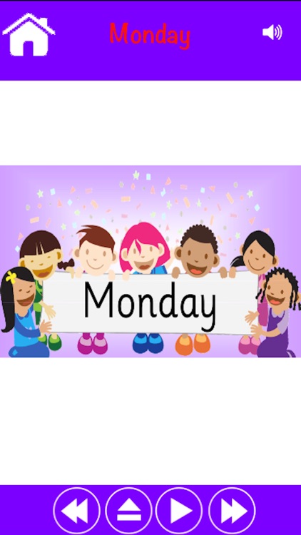 Pre-School Days Of Week Learning - Teach Your Kids and Toddlers With Beautiful Flash Cards HD