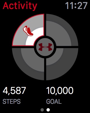 under armour record steps