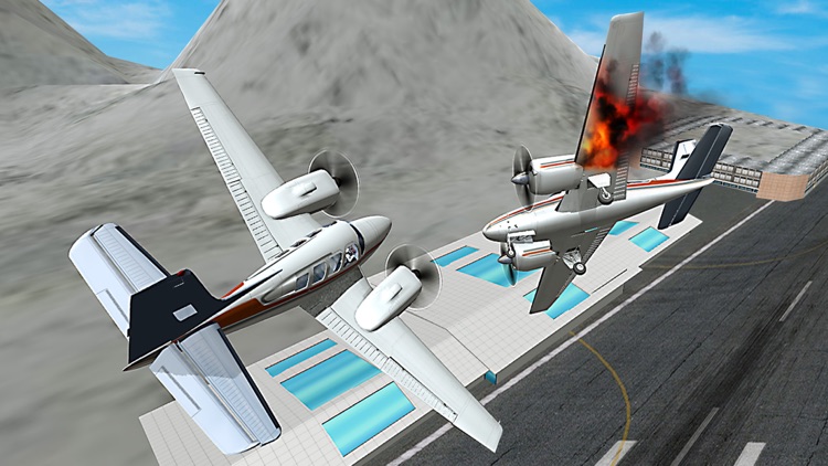 Winter Airplane Crash Landing Pilot Simulator Game screenshot-3