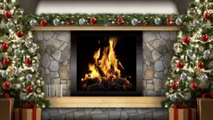 Amazing Christmas Fireplaces screenshot #4 for iPhone