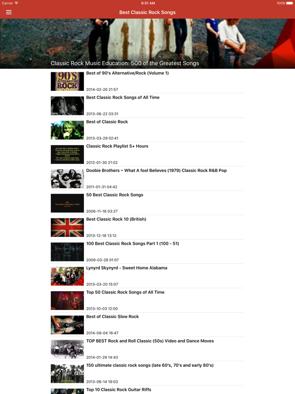Screenshot #6 pour Classic Rock Free - Songs, Radio & News