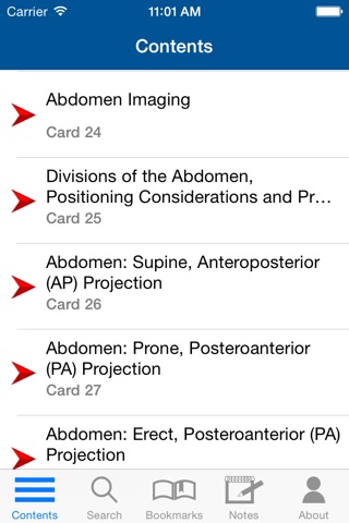 Radiographic Positioning Cards screenshot 2