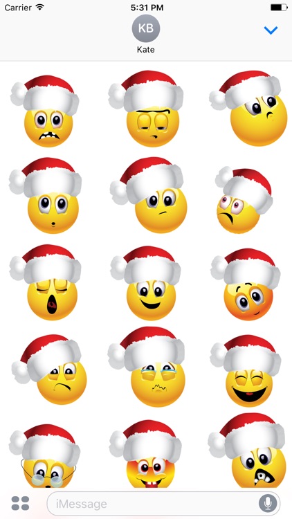 Santa Emoji Free - Christmas pack 1