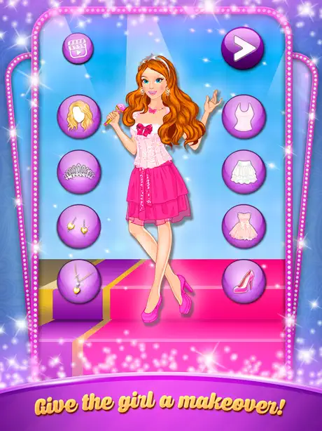 Karaoke Party:  Girls Dressup. Celebrities fashion