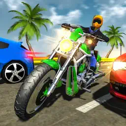Bike racing Highway Traffic Wheeling 3D master app icon