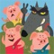 Experience the famous tale of “The Three Little Pigs” as reimagined in our new app bursting with never-before-seen features