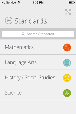 North Dakota Content Standards screenshot 2