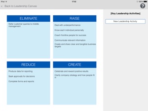 Blue Ocean Leadership - Leadership Canvas screenshot #4 for iPad