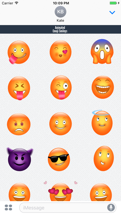 Screenshot #2 pour Animated Emoji Smileys