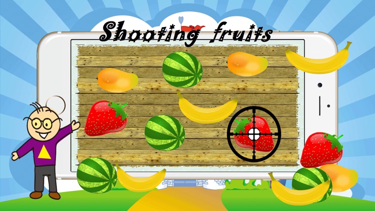 Shooting Crush Fruits - puzzle games for kid free