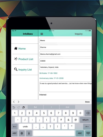 InfoBees for iPad screenshot 3