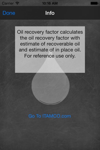 Oil Recovery Calc screenshot 2