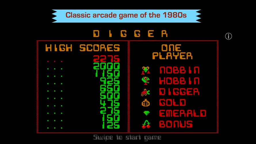 Digger - Classic retro arcade game screenshot 2