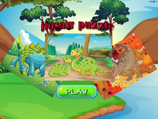 puzzle jigsaw dinosaur social studies first grade iPad screenshot