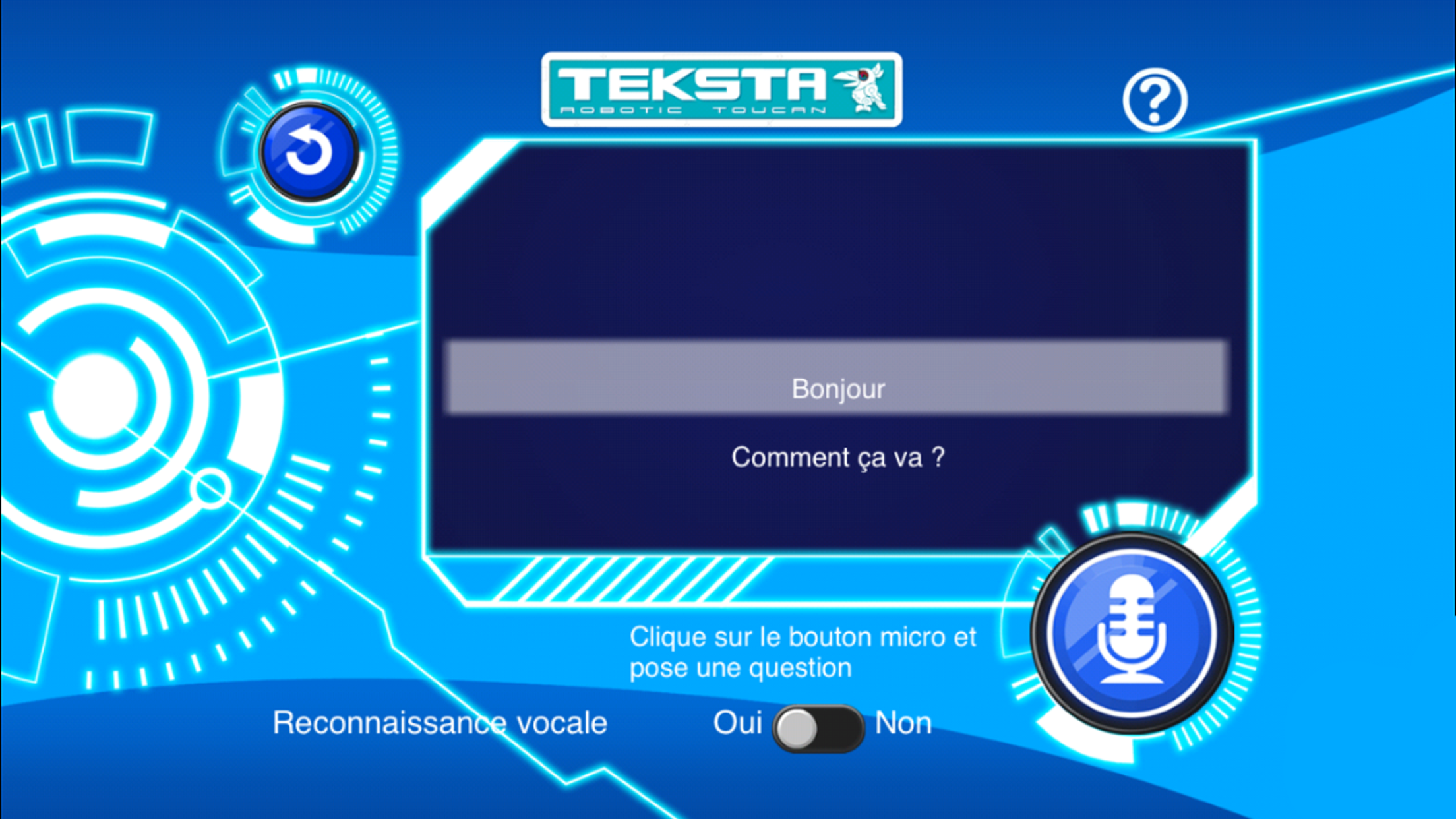 Teksta Toucan App (française)