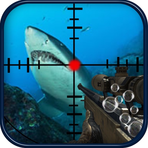 Flying Hungry Shark 3D Simulator Sniper Games icon