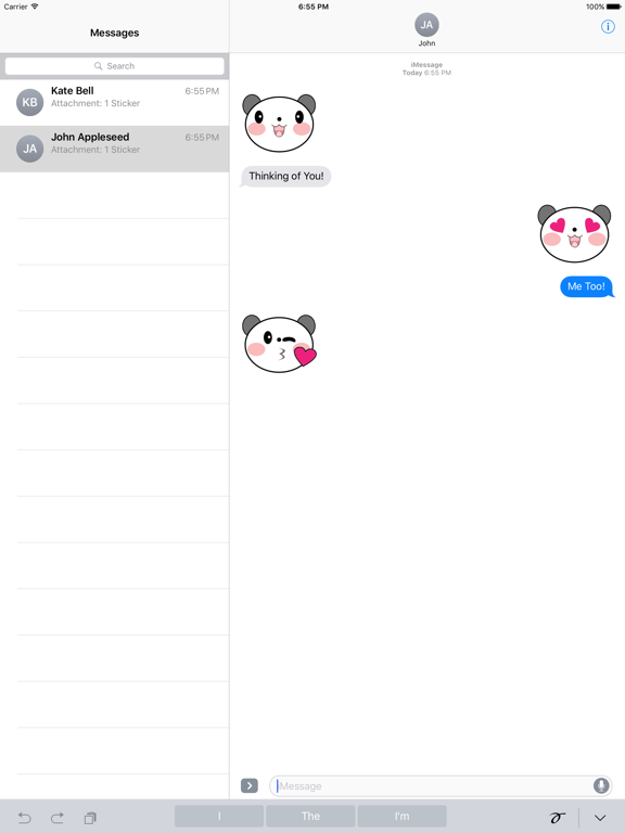 Screenshot #5 pour Panda Sticker