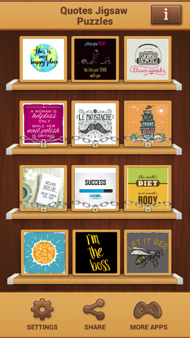 Screenshot #1 pour Jeux De Puzzle Citation - Amusant Jeu De Cerveau