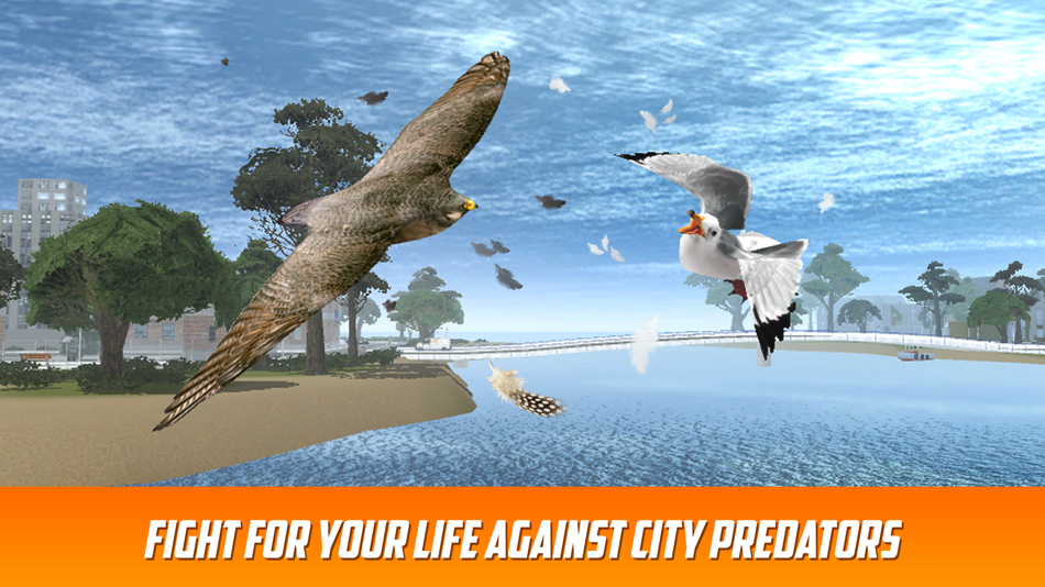 #3. Seagull Bird Survival Simulator 3D (iOS) 由: Tayga Games OOO