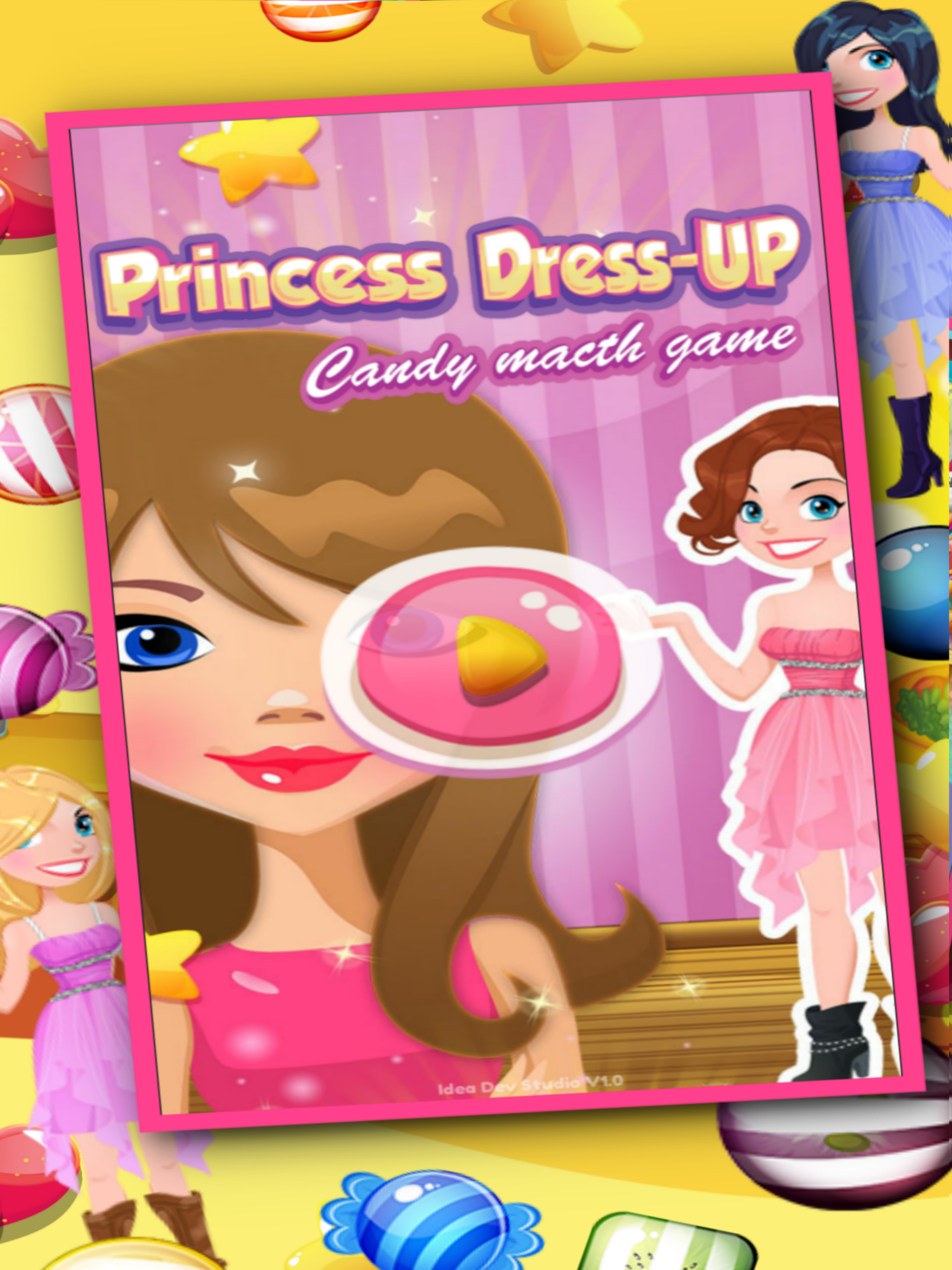 Princess Dress UP Candy Macth Game