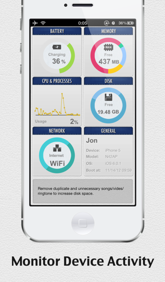 Screenshot #1 pour SYSTEM UTIL Dashboard Light