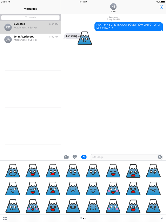 Screenshot #4 pour Fuji-San: Super Kawaii Stickers