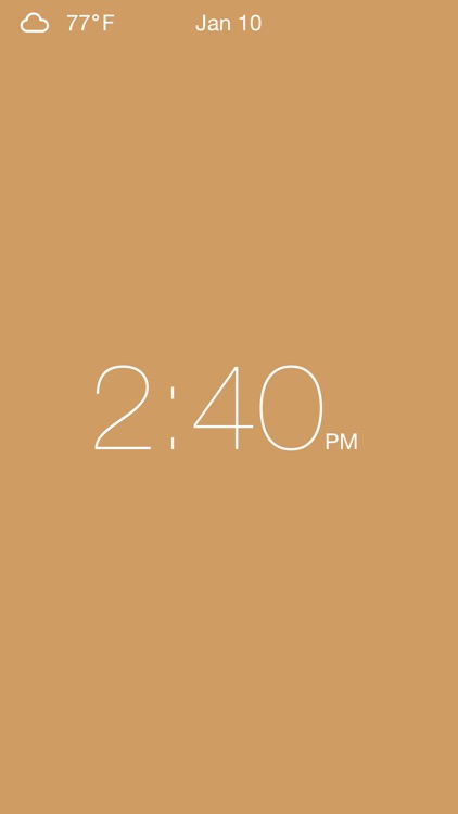 Clock - Modern deskclock with nightstand mode