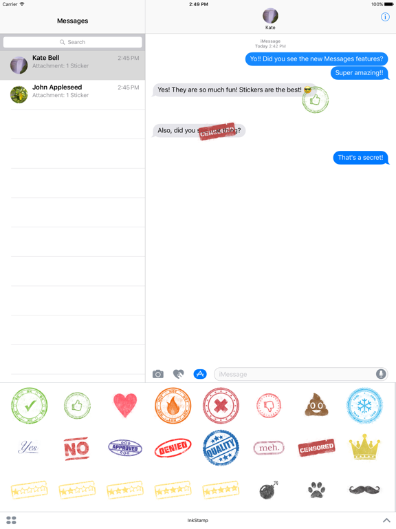 Screenshot #4 pour Ink Stamp - Rubber Stamp Stickers