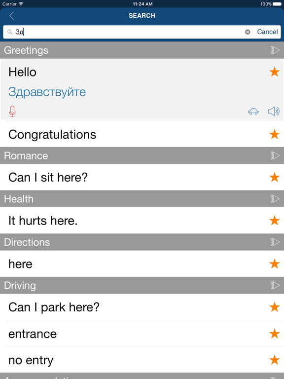 Learn Russian Phrases & Words iPad screenshot 4 - Education app