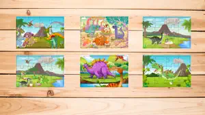 Dinosaur Jigsaw Puzzle For Kids Easy Learning Game screenshot #2 for iPhone