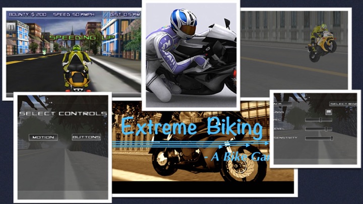 Screenshot #1 pour Extreme Biking 3D Motor Biker Speed Lane Road Race