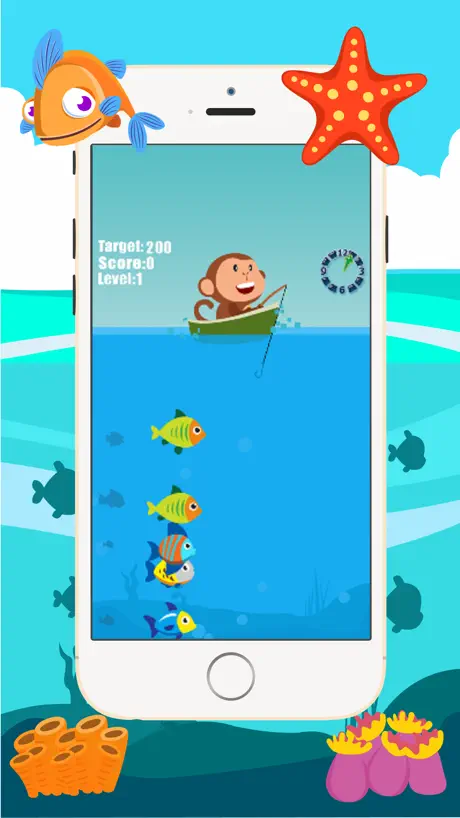 Singe de pêche Catch jeu Big Fish For Kids