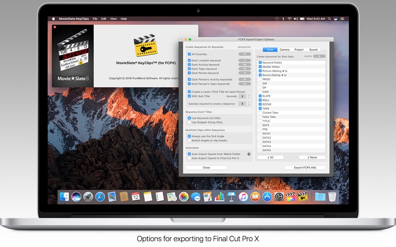 Screenshot #3 pour MovieSlate® KeyClips