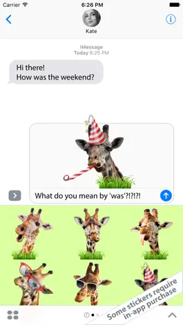 Game screenshot Free Stickers - Live Giraffes 2 hack