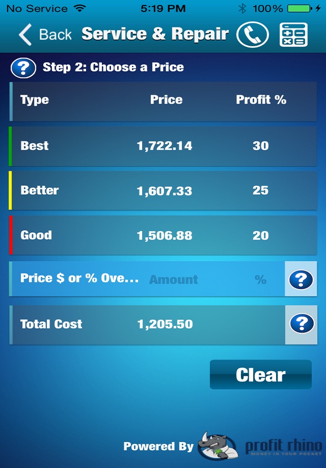 Profit Pricer screenshot 3