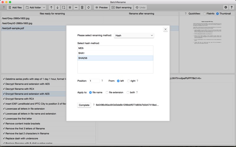 App screenshot