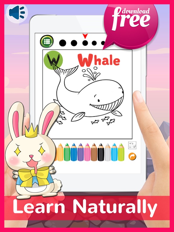 Animals ABC Coloring Book Free For Toddlers & Kids iPad screenshot