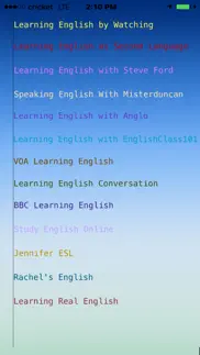 learning english by watching video iphone screenshot 4