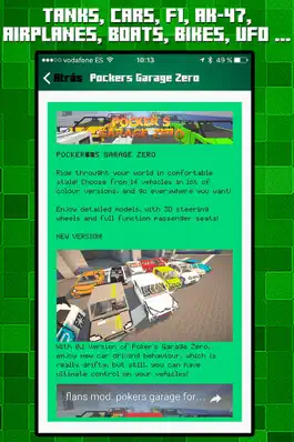 Game screenshot VEHICLES & WEAPONS MODS for Minecraft Pc Guide apk