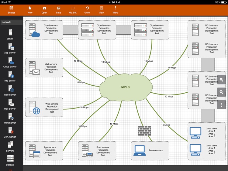 Flowdia Lite - Flowchart, BPMN & Network Diagram screenshot-3