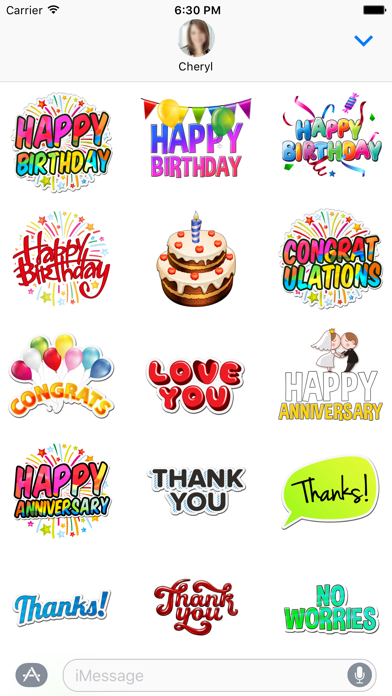 Screenshot #1 pour Happy Birthday, Love You, Congrats, Thanks & More