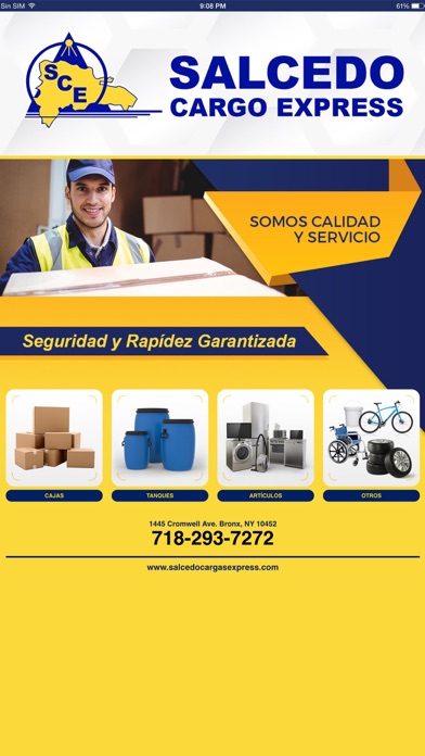 Screenshot 1 of Salcedo Cargo Express App