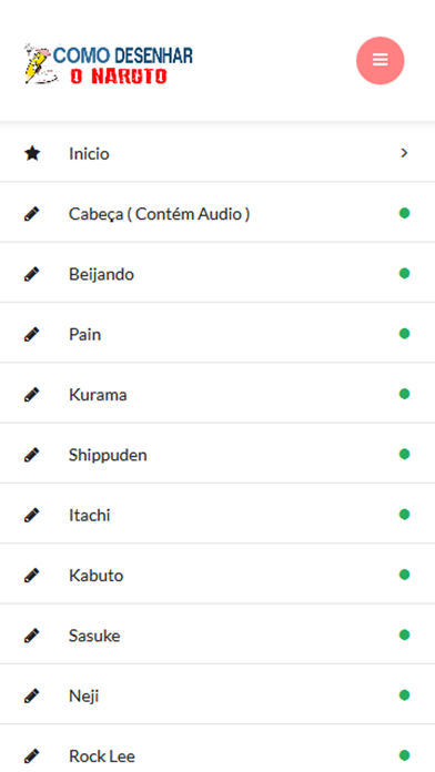 Tutorial de Desenhos de Naruto Screenshot