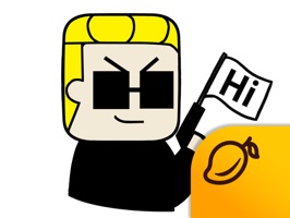 This is a sticker app of character super AGENT TOM