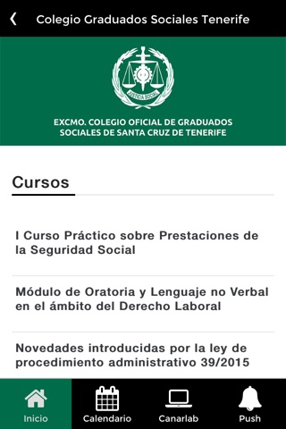 Colegio Graduados Sociales TF screenshot 2