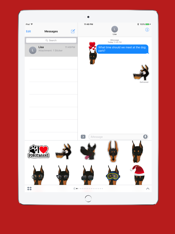 Screenshot #4 pour Doberman Pinscher Emoji