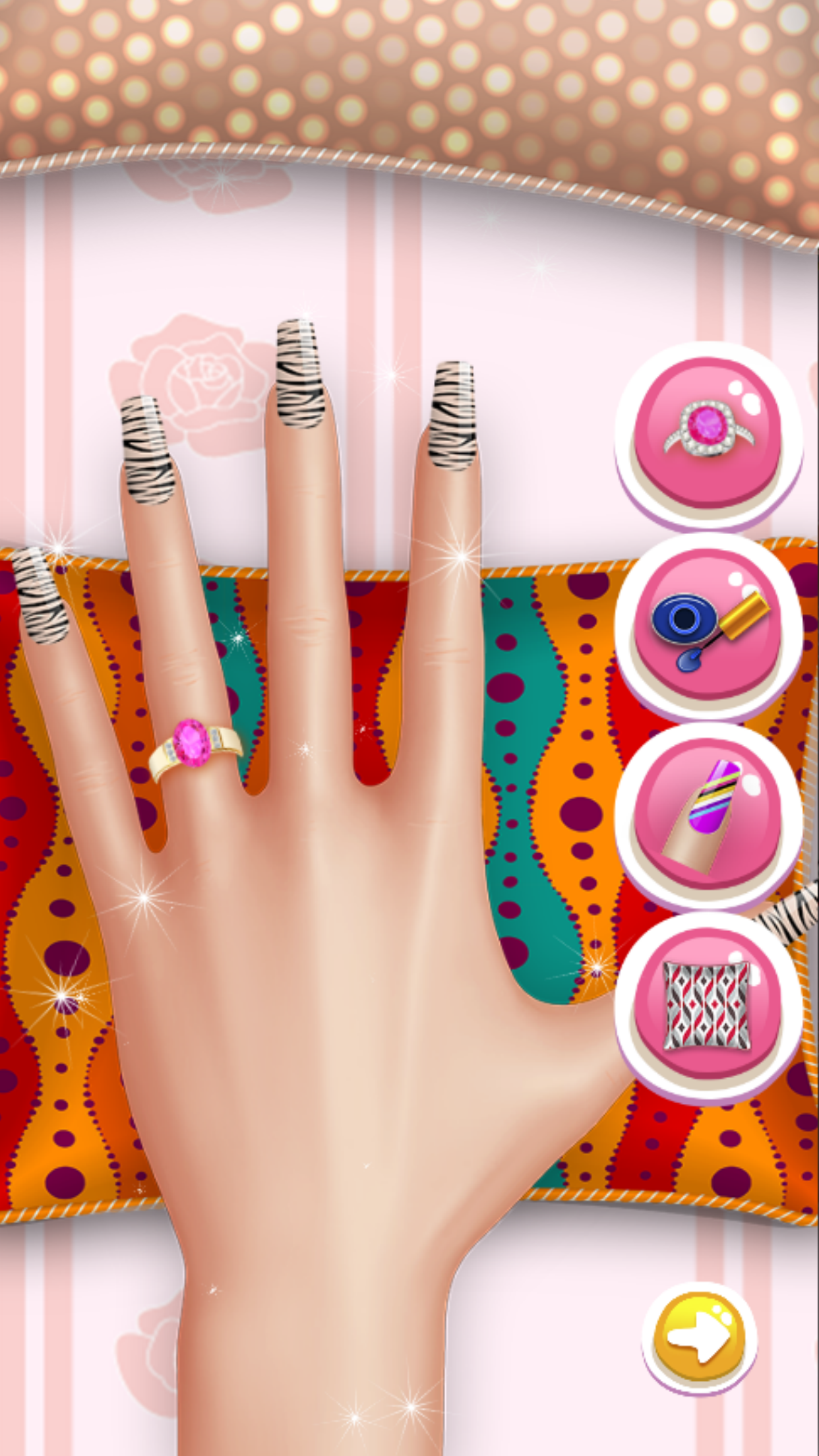 Princess Nail  Art Salon Games For Kids screenshot 3