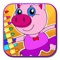 Kids Ballerina Pig Coloring Page Game Edition