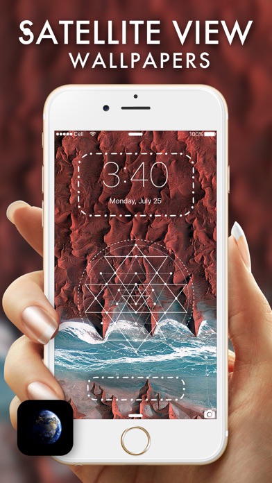 Screenshot #1 pour Vue satellite fonds d'écran