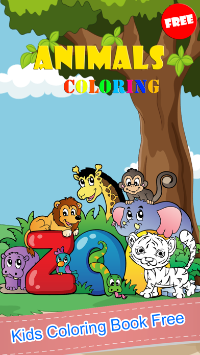 Screenshot #1 pour Les Coloriage Des Enfants Animaux Jeux Colorier 2